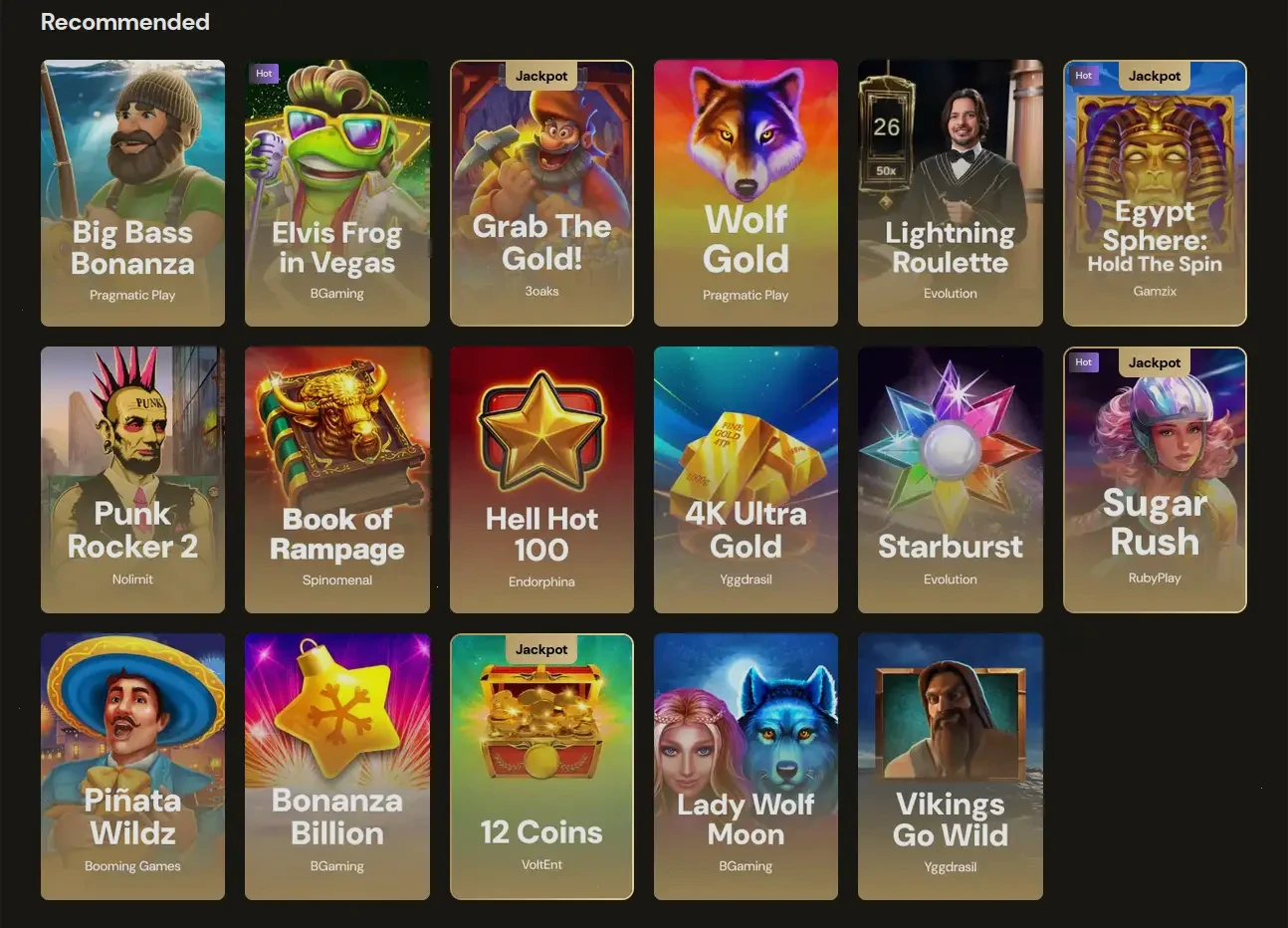 New Lucky casino spelaanbod en live games overzicht